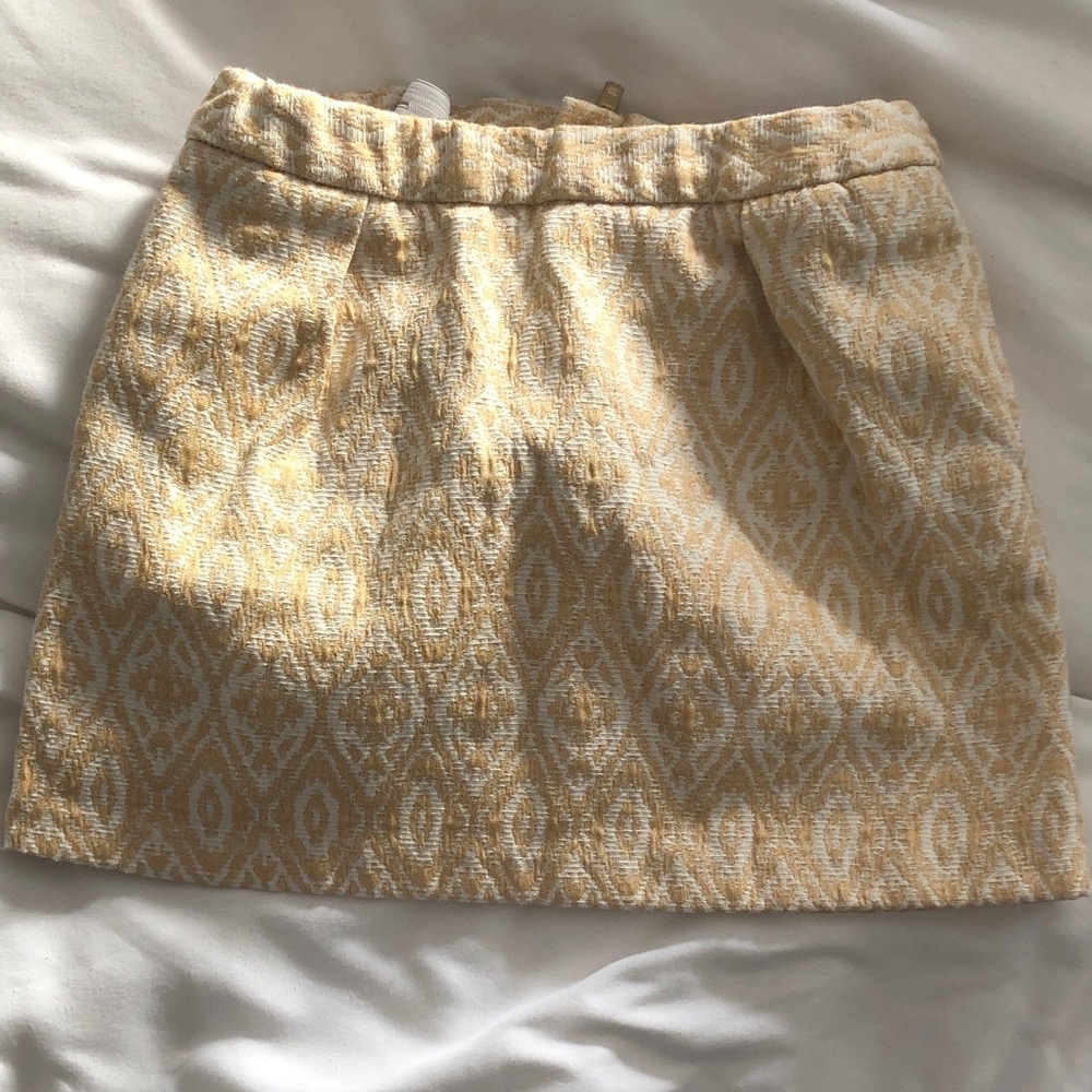Chic Yellow Patterned Kids Skirt